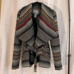 Geometric Wrap Jacket